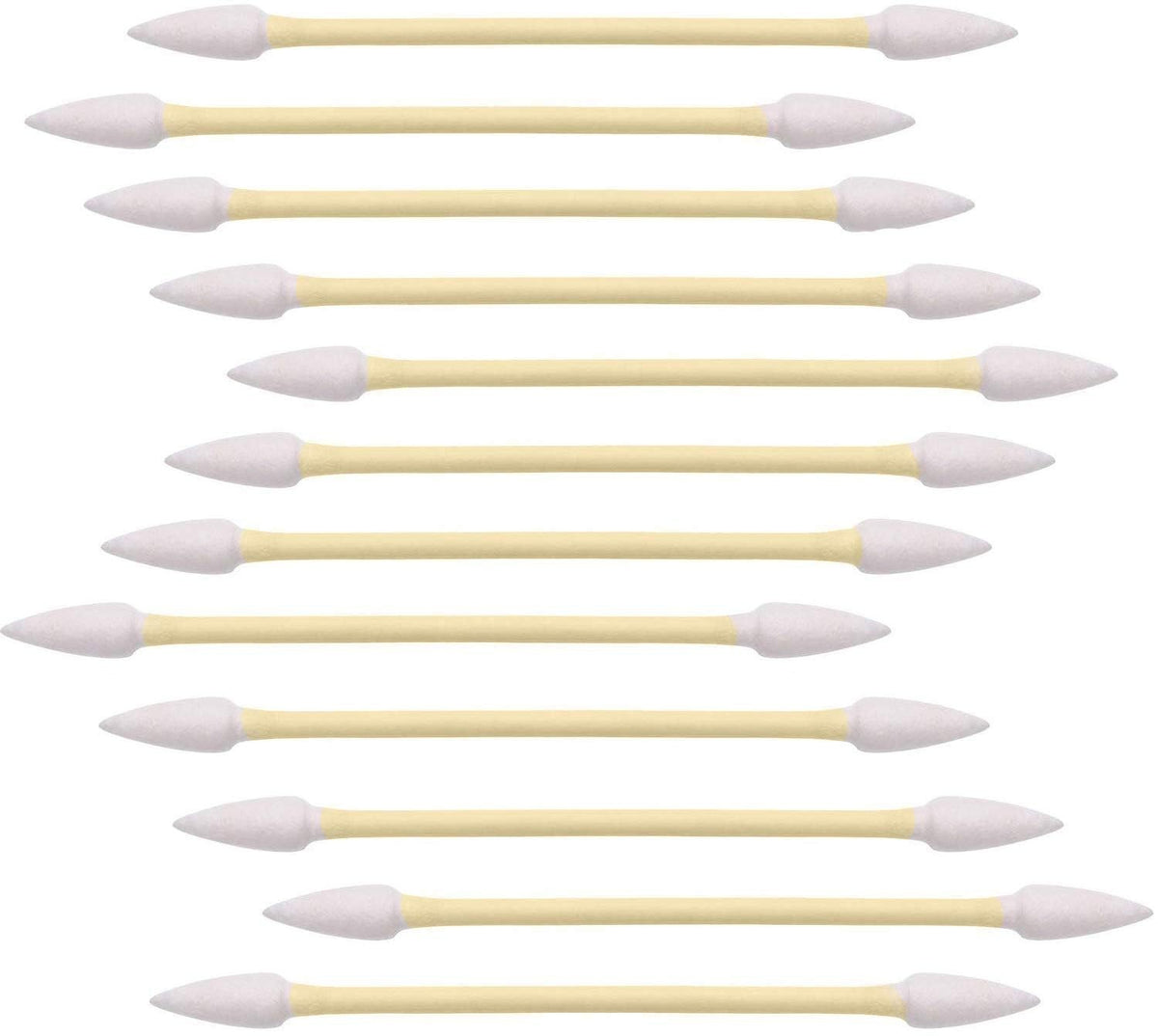 Precision Tip Bamboo Cotton Swabs 1200 Pcs - Makeup-Grade, Double-Pointed
