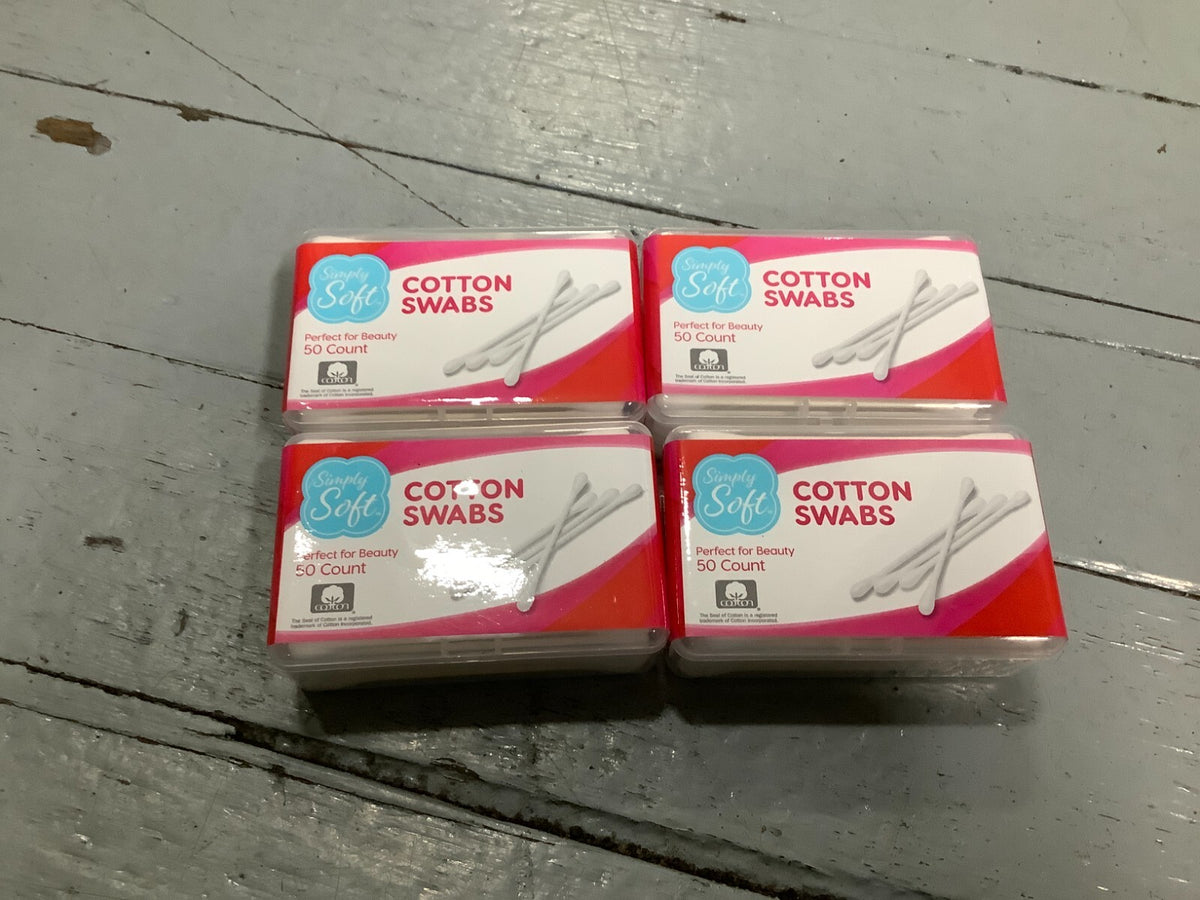 Travel Size Cotton Swabs Pack of 200 - Soft & Gentle Personal Care