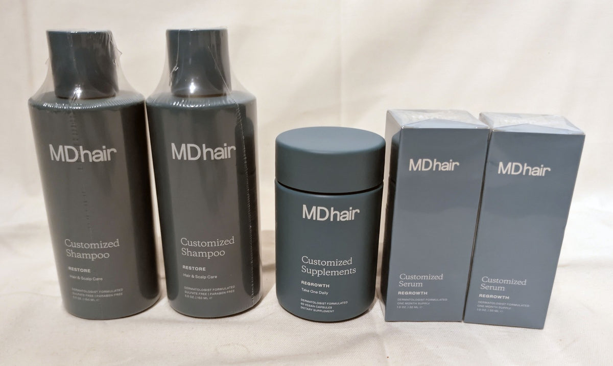Hair Growth Treatment Kit - Shampoo, Serum & Supplement
