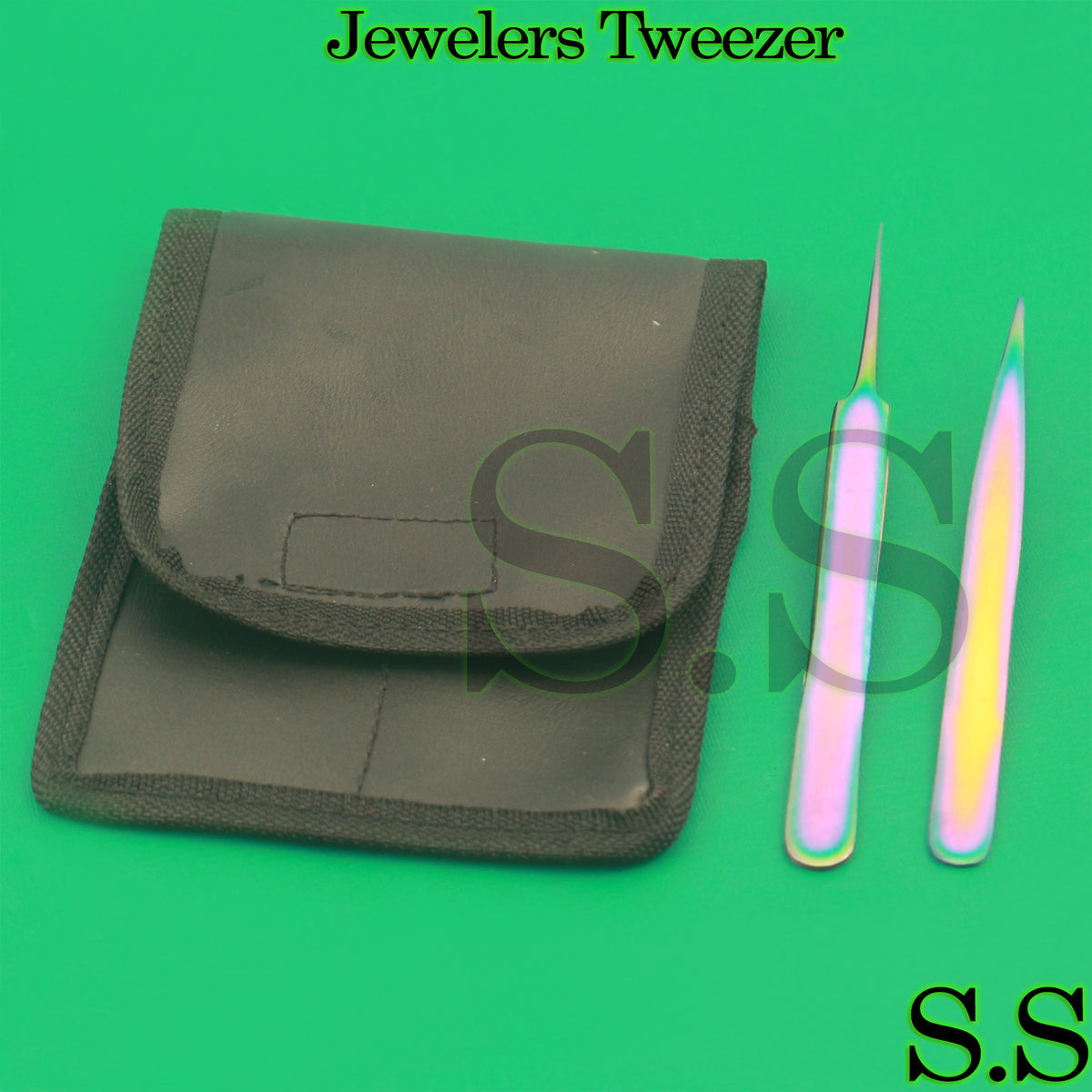 Stainless Steel Rainbow Color Eyelash Extension Tweezers - Multi Pack of 2