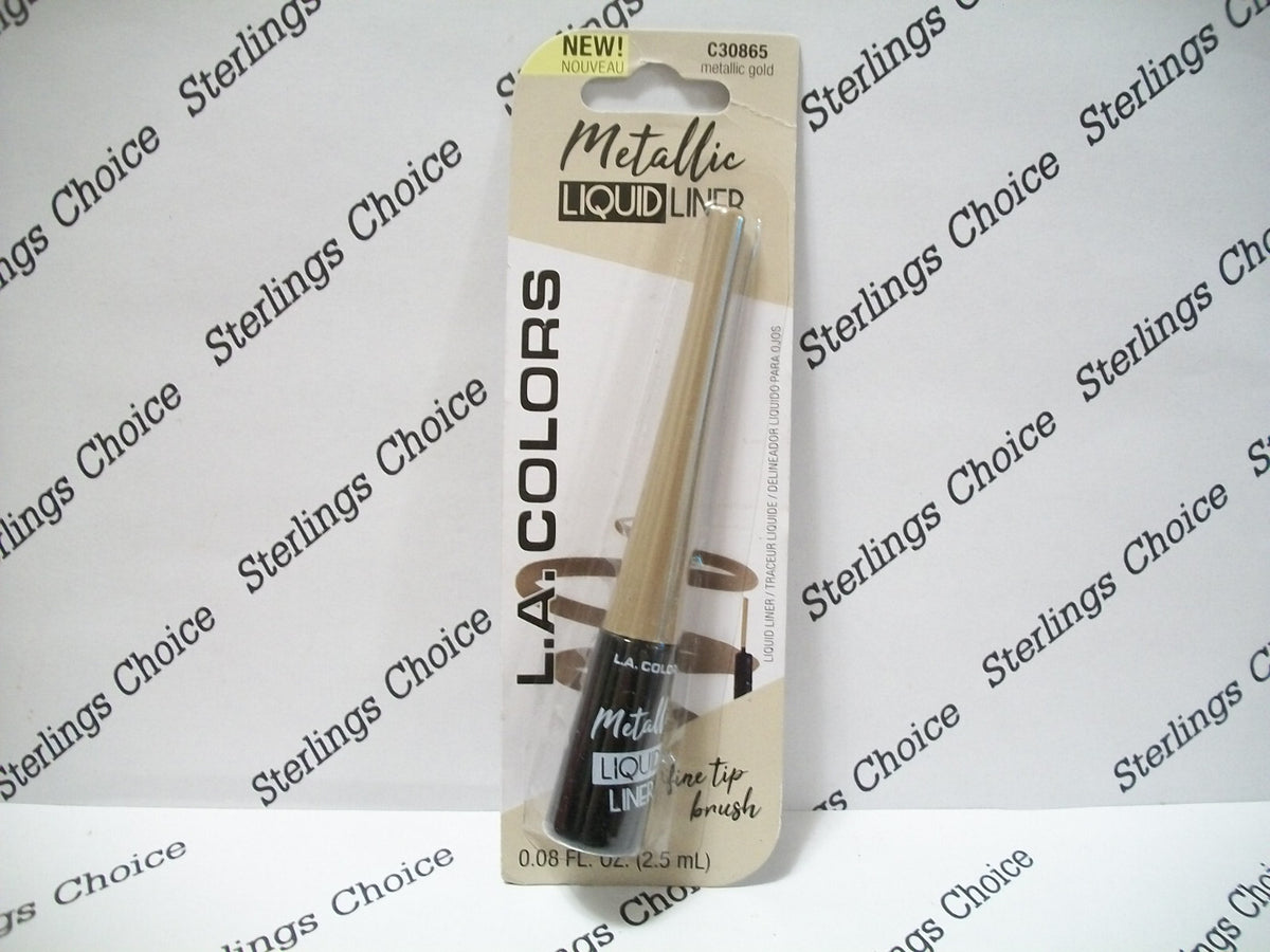 Metallic Liquid Eyeliner Gold - Precise Fine Tip for Eye Makeup