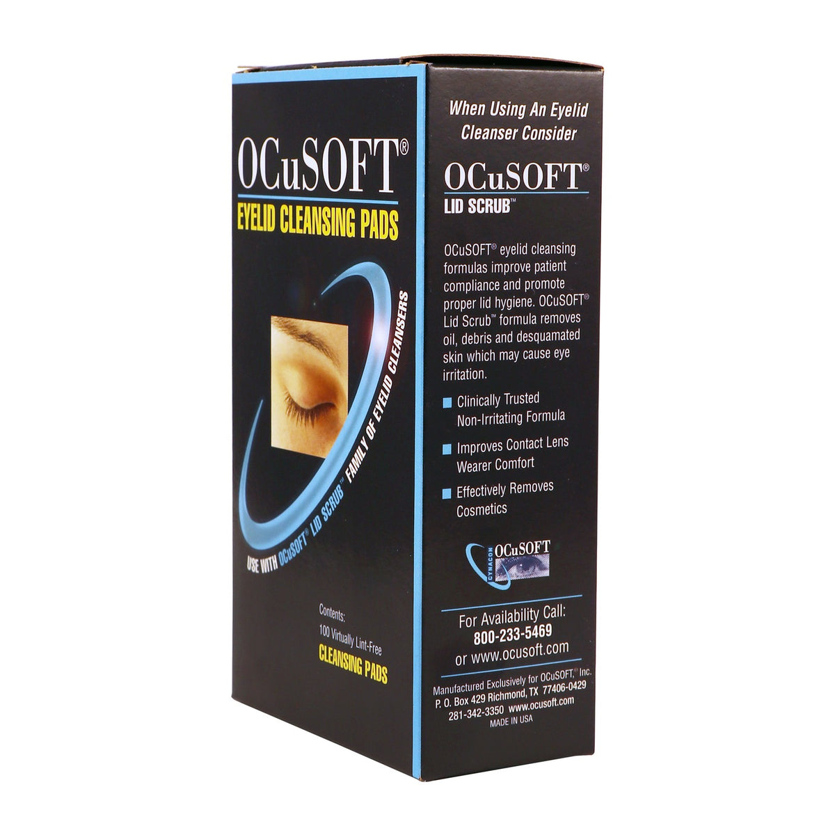 OCuSOFT Dry Lint Free Replacement Pads 100 Count - Eye Care Accessories