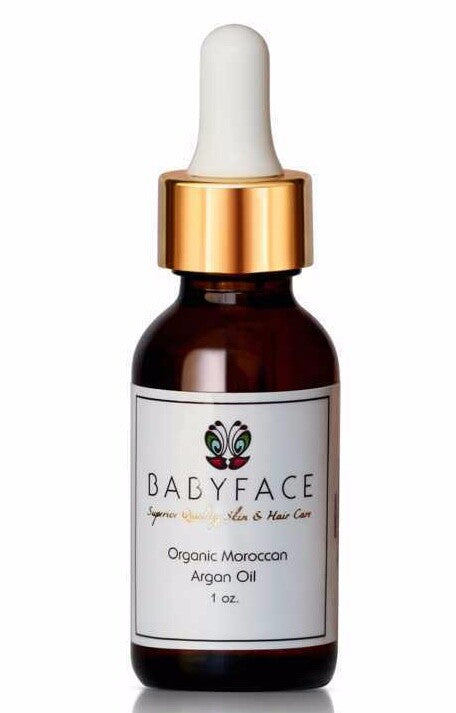 Organic Argan Oil for Hair Skin Nails - Natural Moisturizer by Babyface