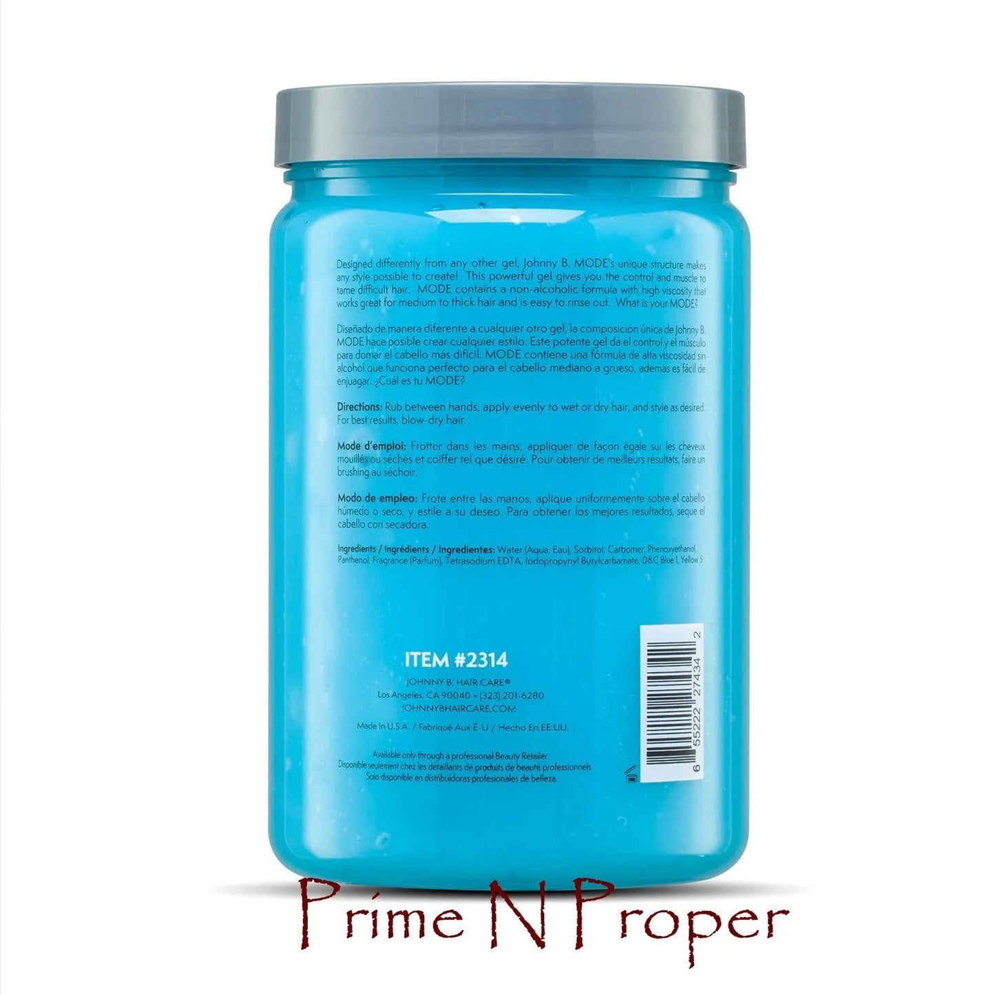 Hair Styling Gel with Strong Hold & High Shine - 32oz Alcohol-Free