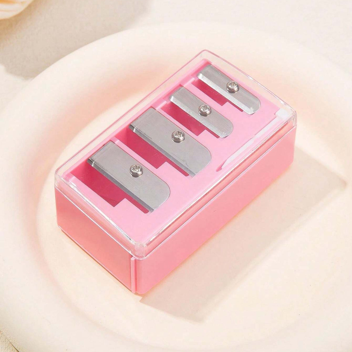 Multi-Size Makeup Pencil Sharpener - Eyeliner & Eyebrow Tool, Stainless Steel, Portable