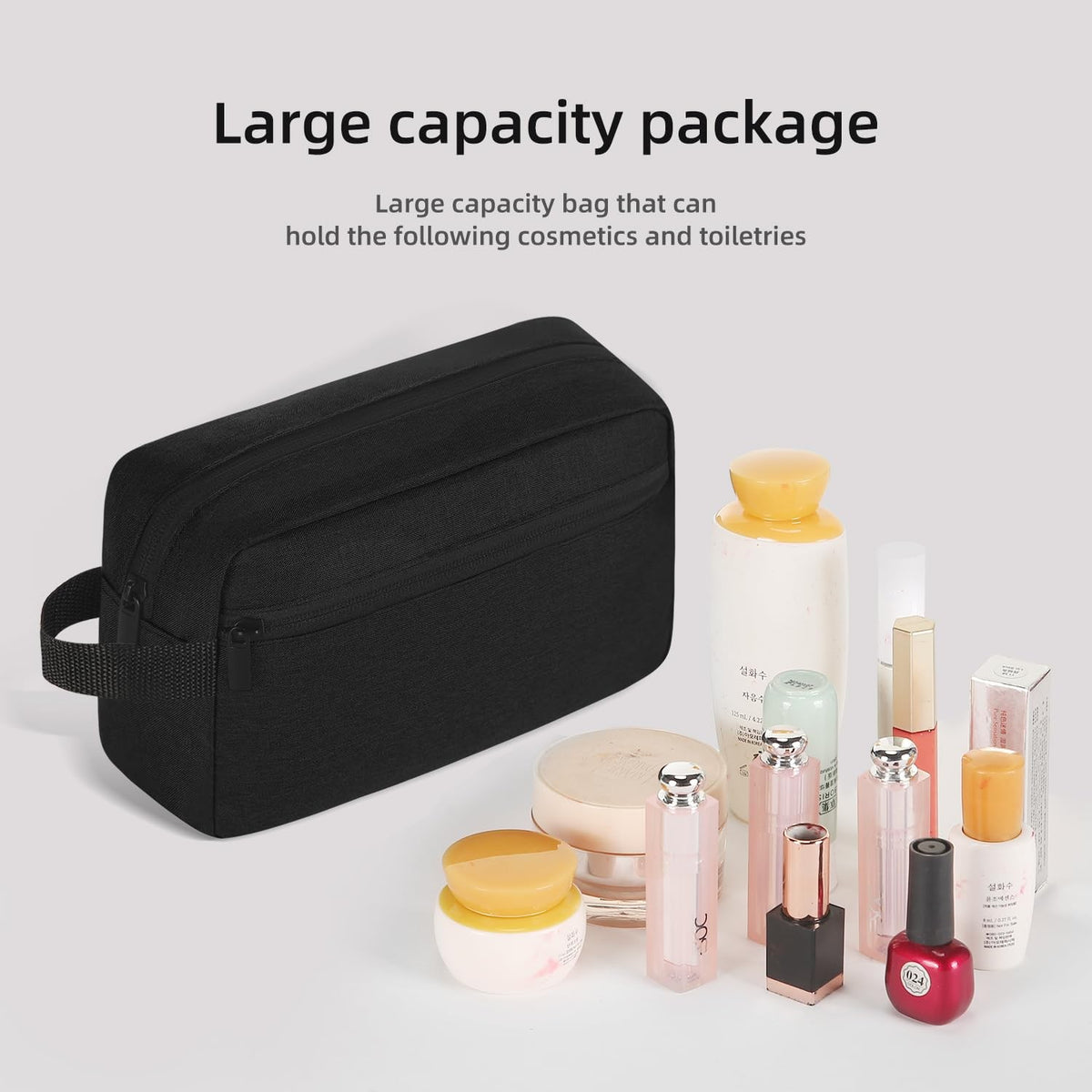 Large Waterproof Travel Toiletry Bag Hanging Organizer for Women & Men