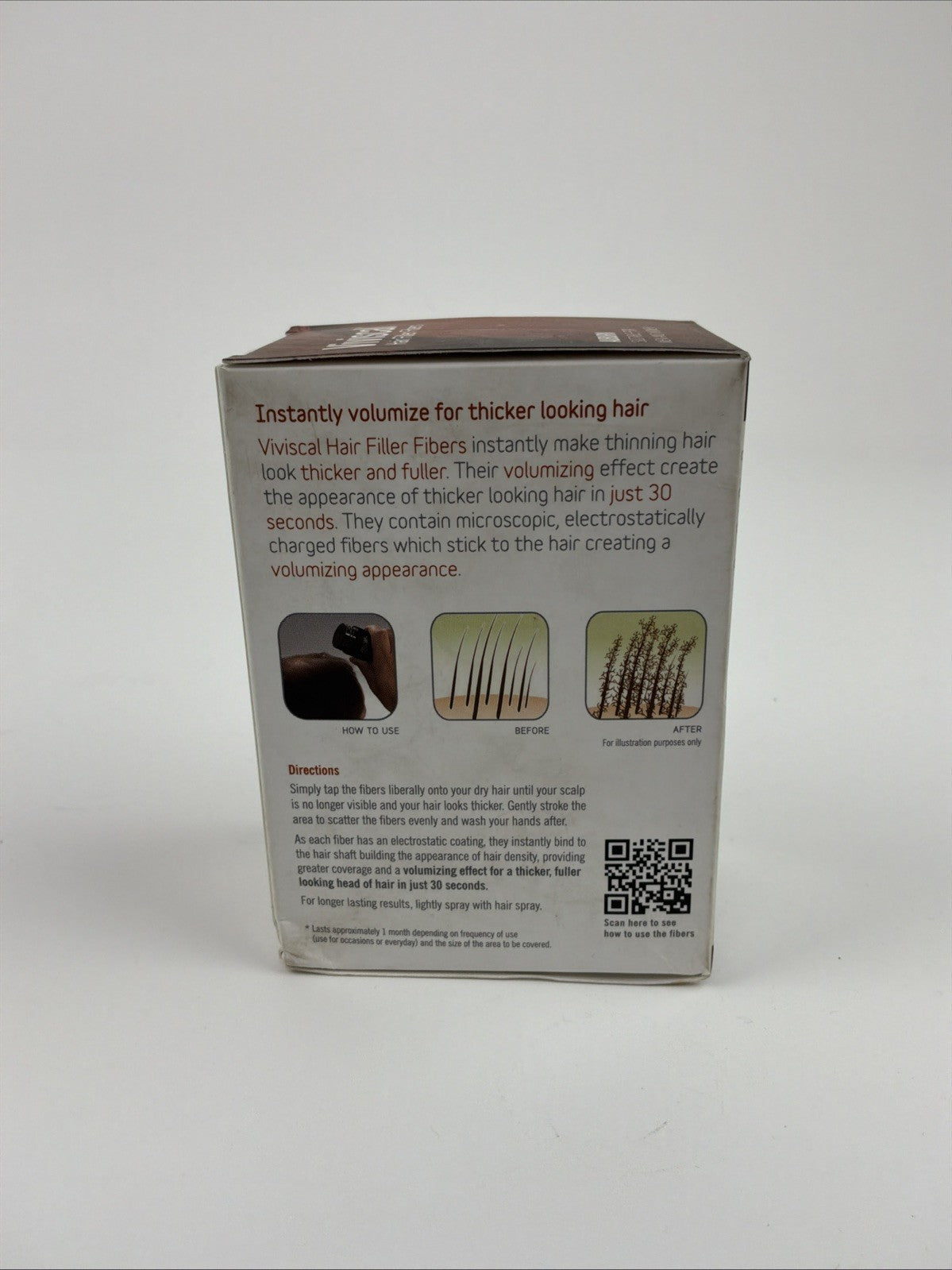 Viviscal Hair Filler Fibers Dark Auburn for Men & Women 0.53oz