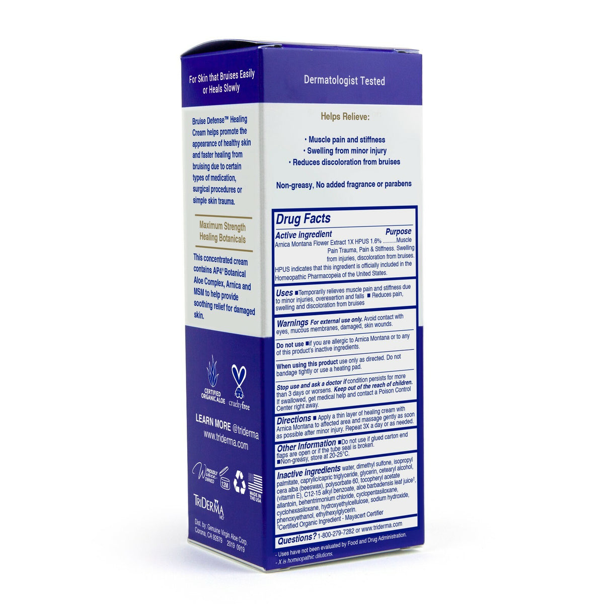 Bruise Defense Healing Cream with Arnica – 4.2 oz