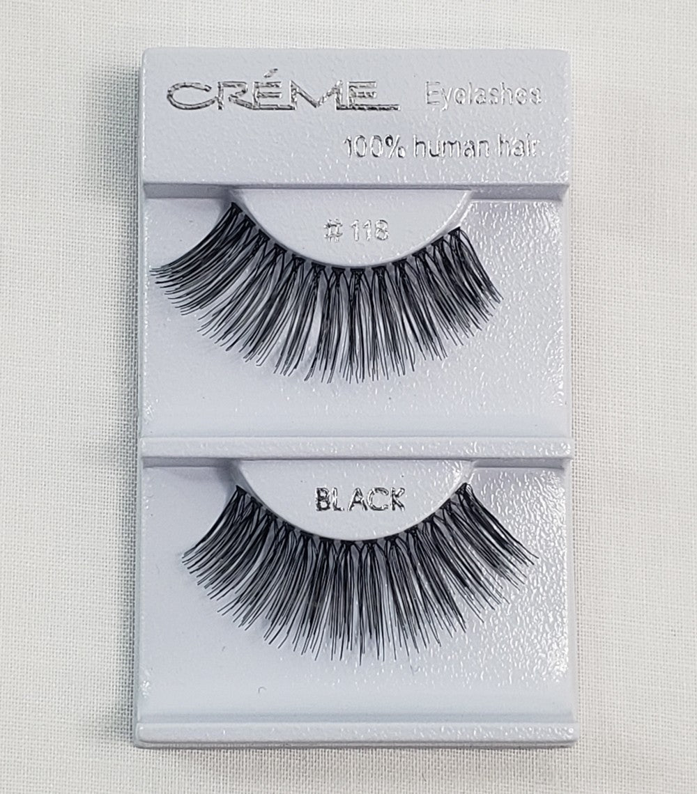 12 Pack Human Hair False Eyelashes Natural Touch Handmade Lightweight