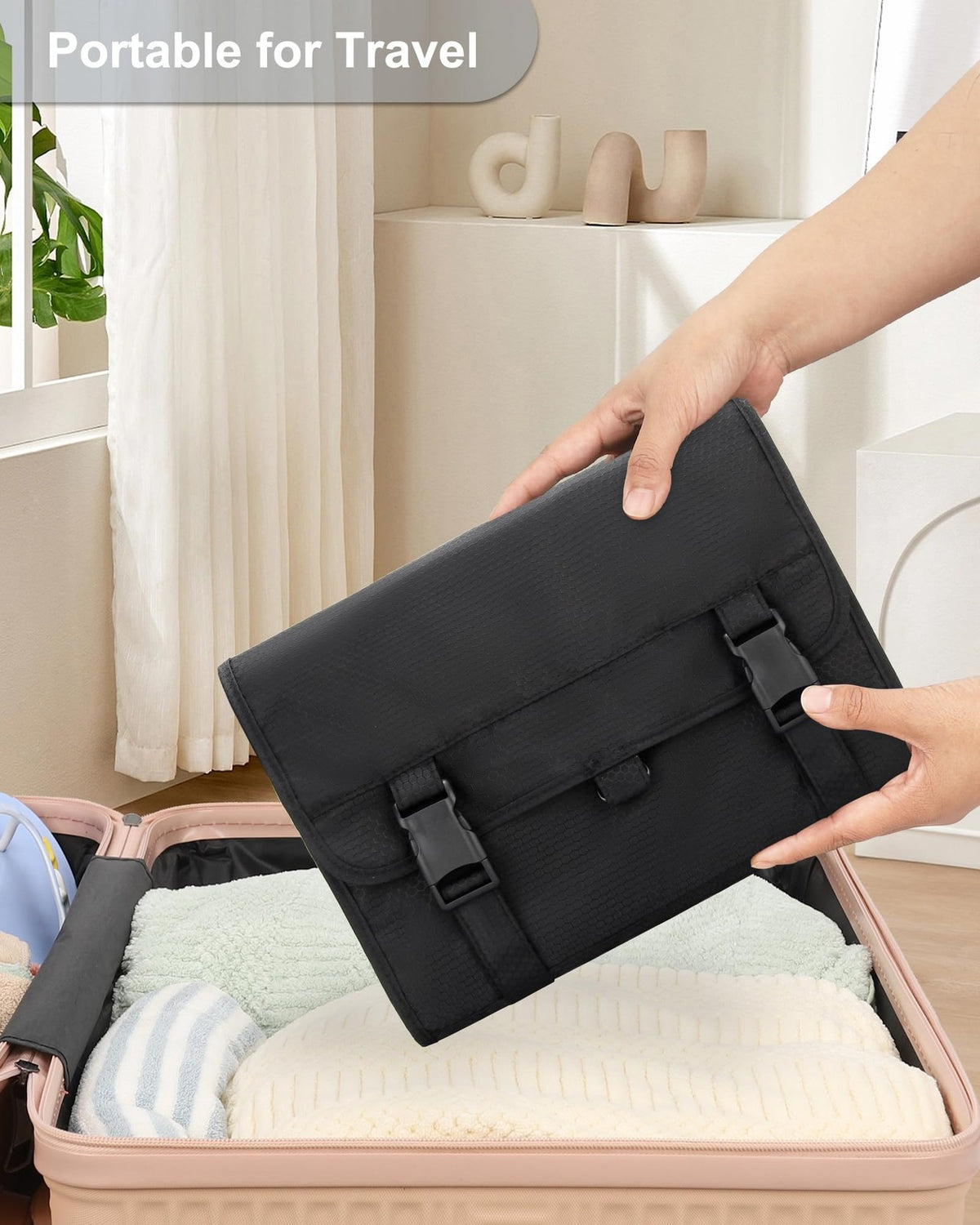 Large Capacity Hanging Travel Toiletry Bag for Men and Women