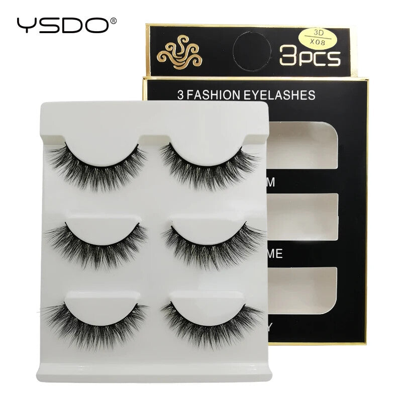 Wholesale 30 Pairs False Eyelashes Natural 3D Faux Cils Cruelty-Free Reusable