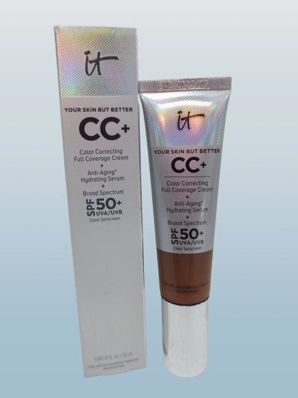 IT Cosmetics CC+ Color Correcting SPF 50 Deep Bronze 1.08 oz - Sun Protection Makeup
