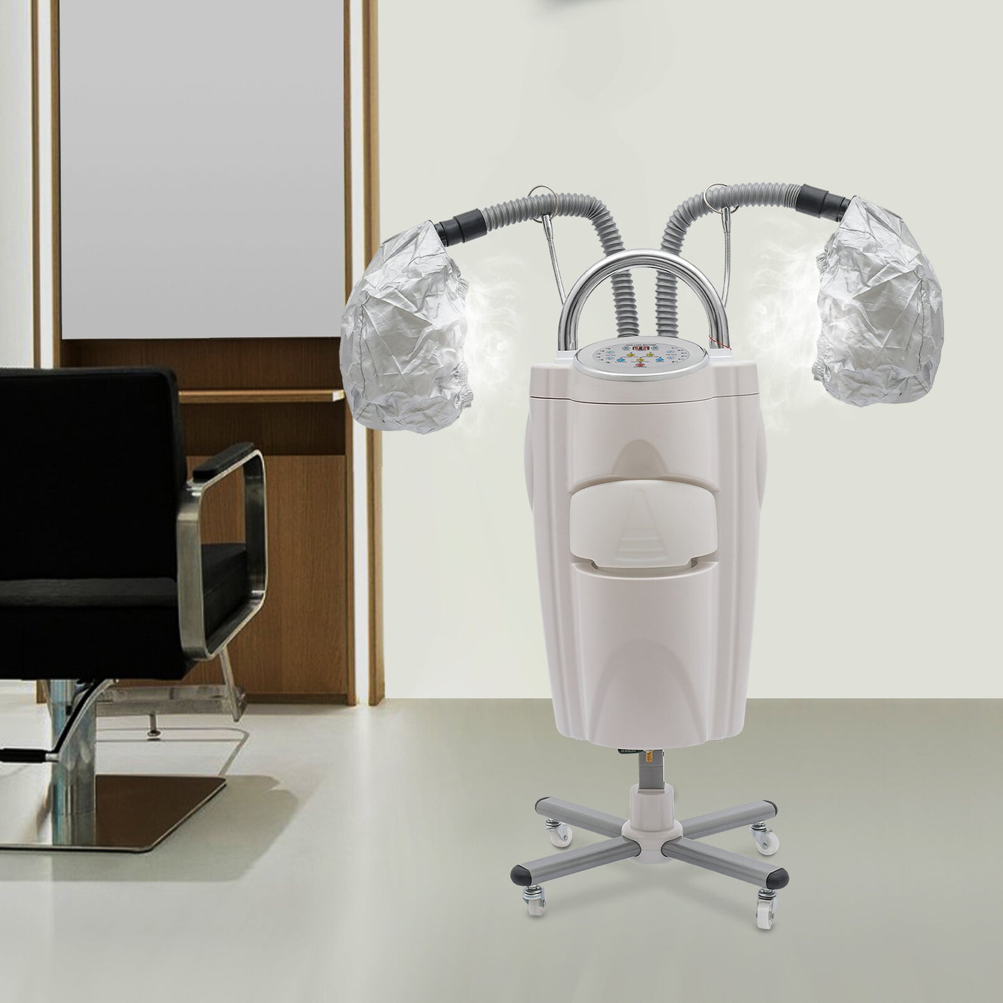 Professional Hair Steamer for Salon & Home Use - 700W Adjustable Temperature & Timer