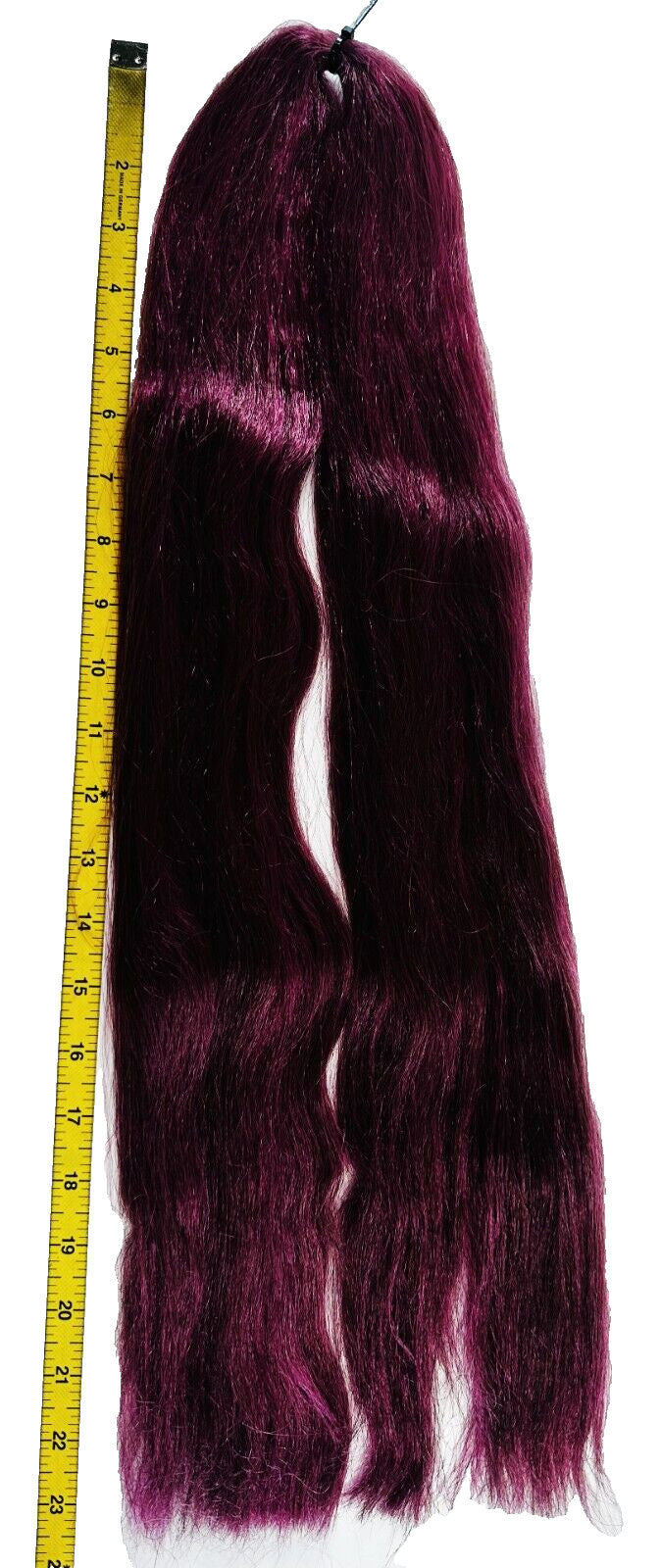 Women’s Wavy Synthetic Hair Extension Burgundy 23 Inches - Easy to Style