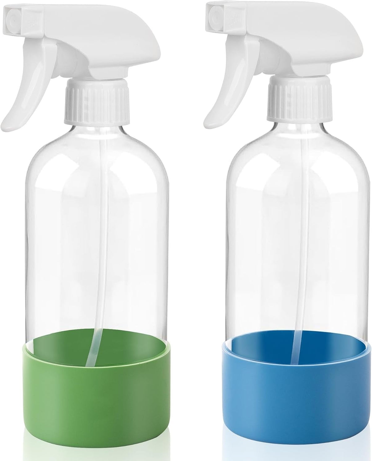 17oz Refillable Spray Bottles Set - Multipurpose Clear Water Sprayers for Gardening Cleaning and DIY