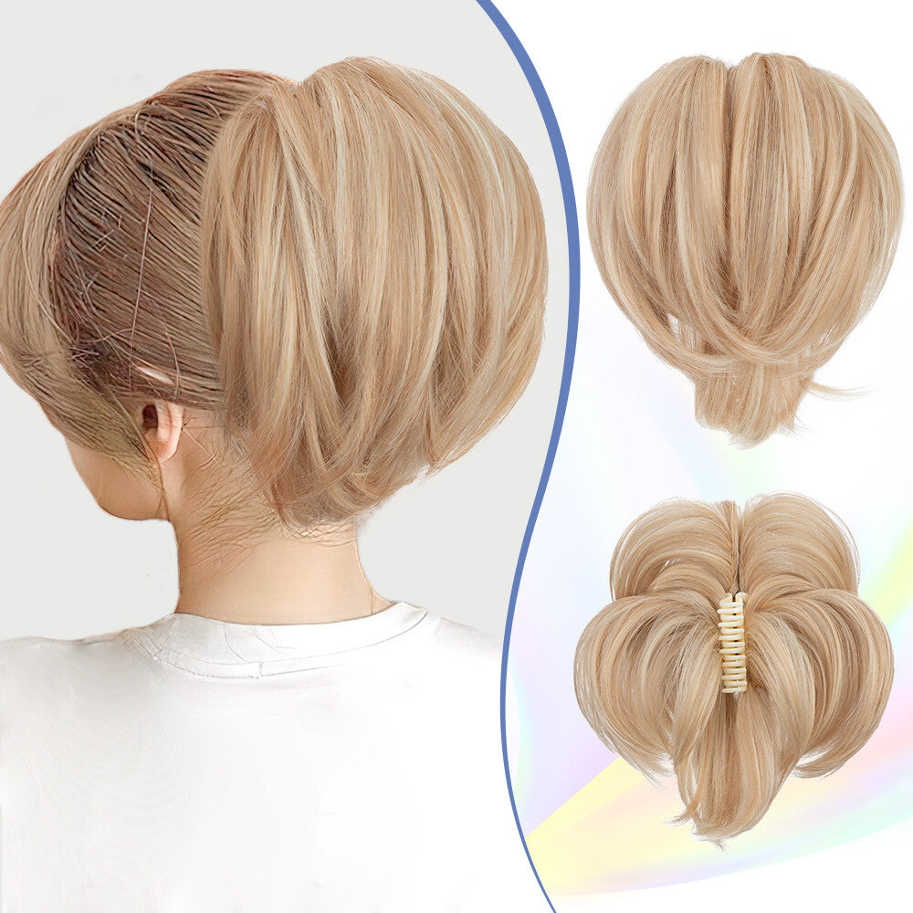 8-inch Short Claw Ponytail Hair Extension Clip for Messy Bun & Ponytail Styles
