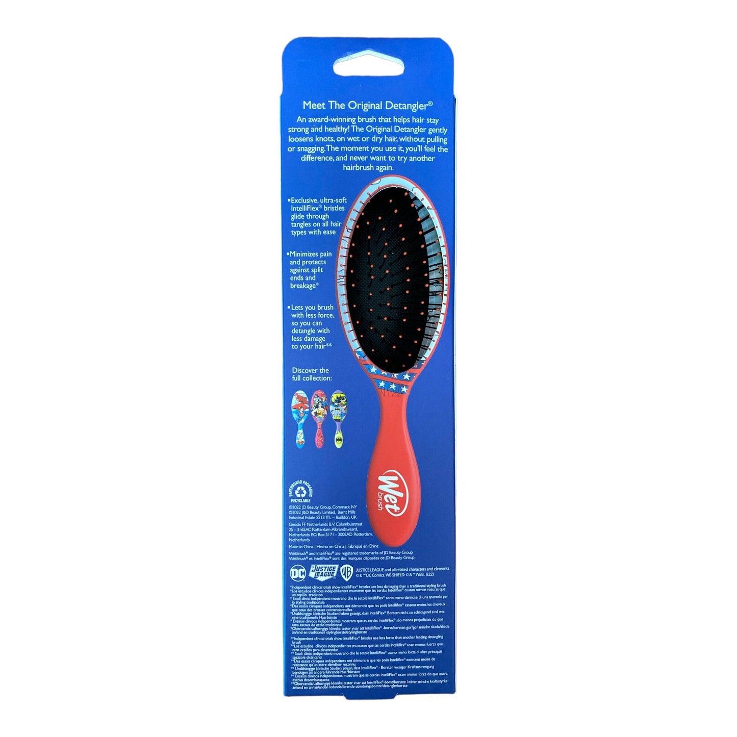 Limited Edition DC Heroes Supergirl & Wonder Woman Detangling Hair Brush