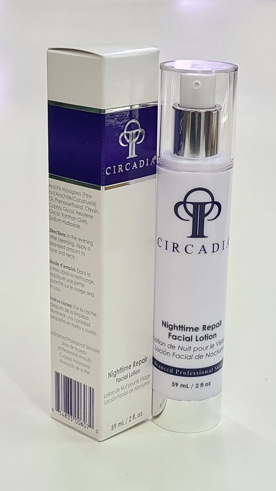 Circadia Nighttime Repair Facial Lotion 2 fl oz