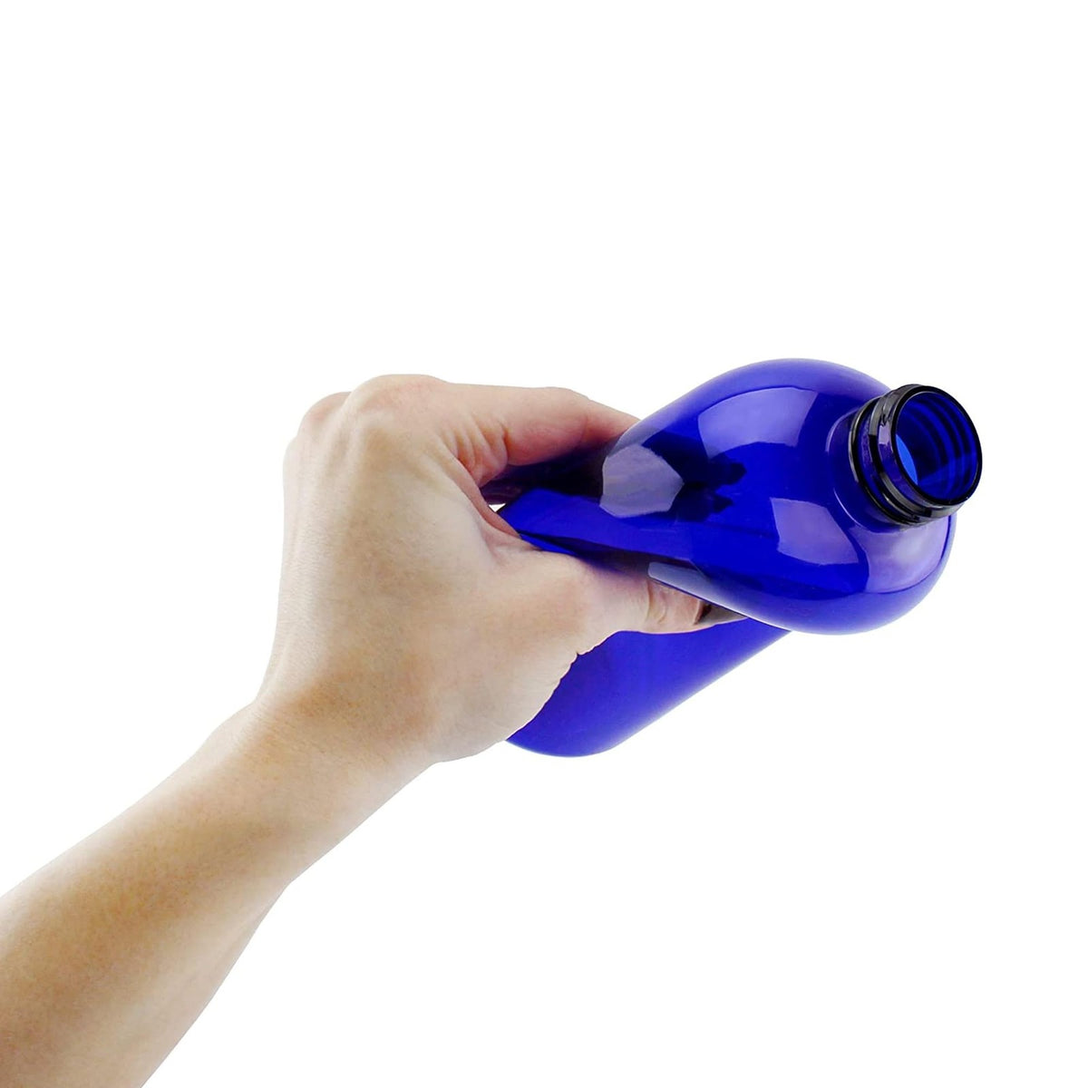 16oz Cobalt Blue Plastic Spray Bottles with Heavy Duty Mist & Stream Sprayers
