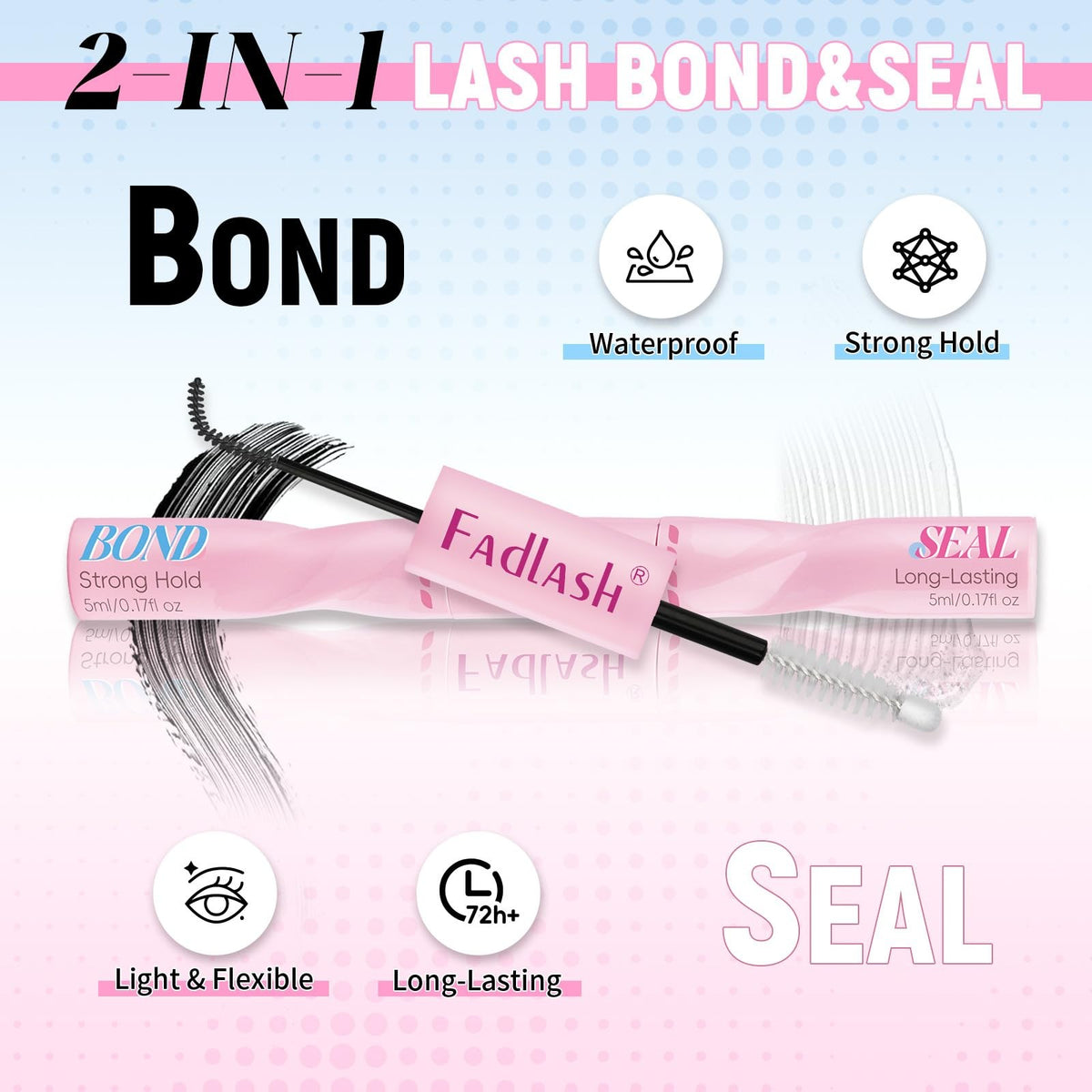 DIY Lash Clusters Kit 80D+100D Natural D Curl Extensions 10-18mm