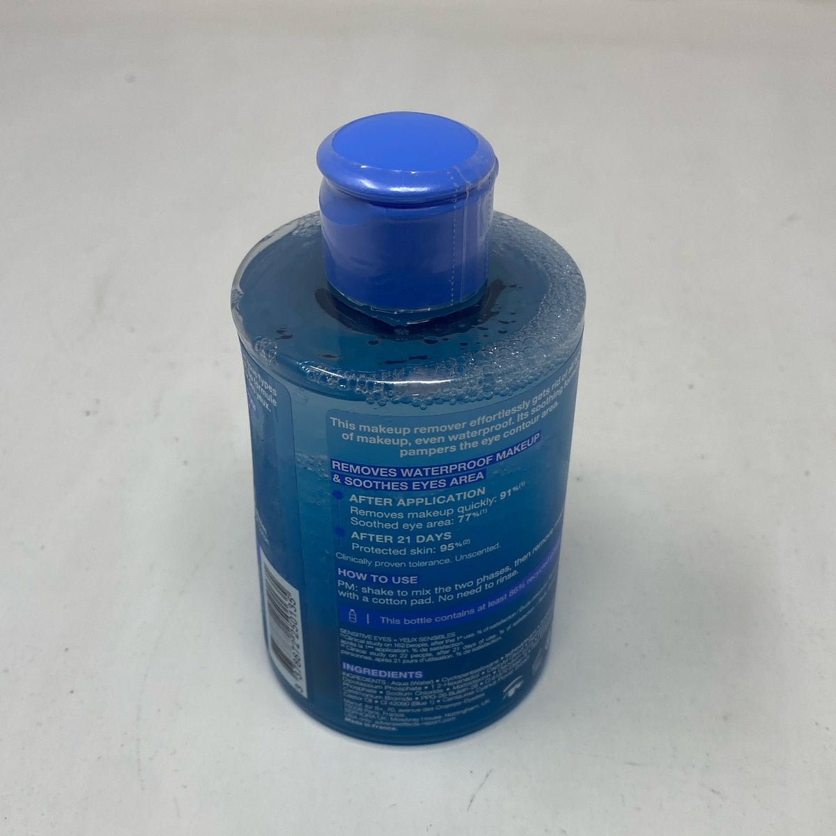 Waterproof Eye Makeup Remover Blue 200 mL - Gentle & Effective
