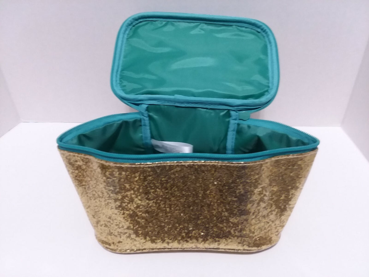 Avon Let It Glow Glitter Cosmetic Bag - Makeup & Toiletry Organizer