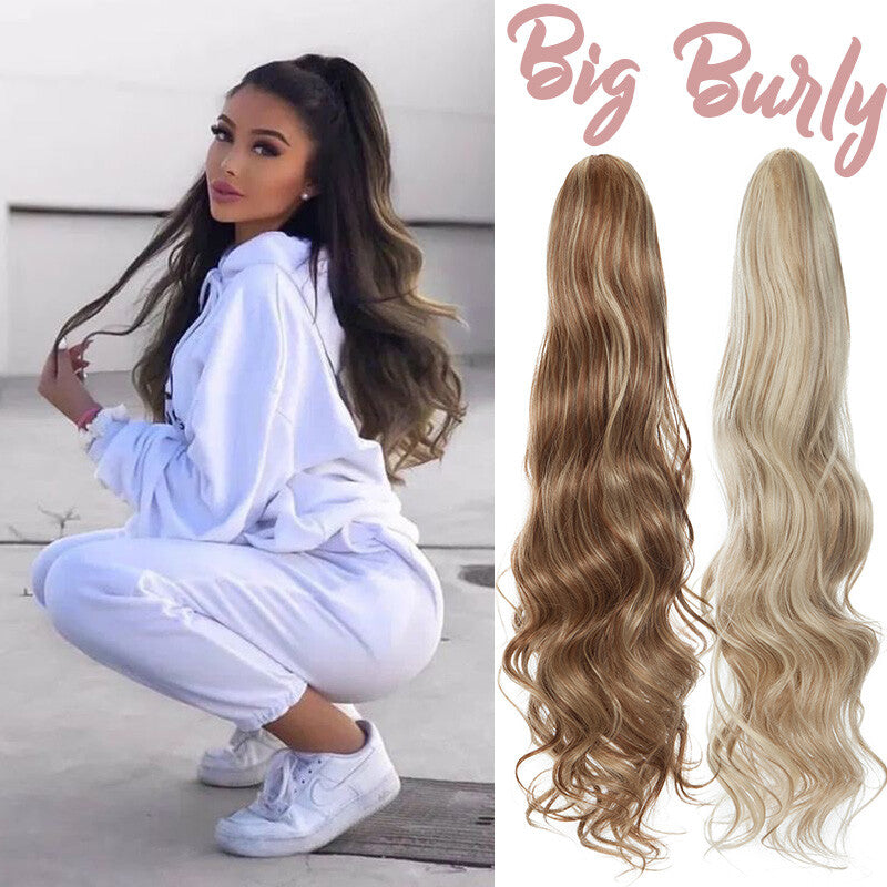 200g Thick Large Drawstring Ponytail Clip-In Hair Extension for Full Head