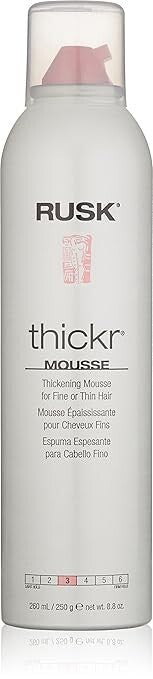 Thickening Hair Mousse - Rusk Thickr 8.8 Oz for Volume & Hold