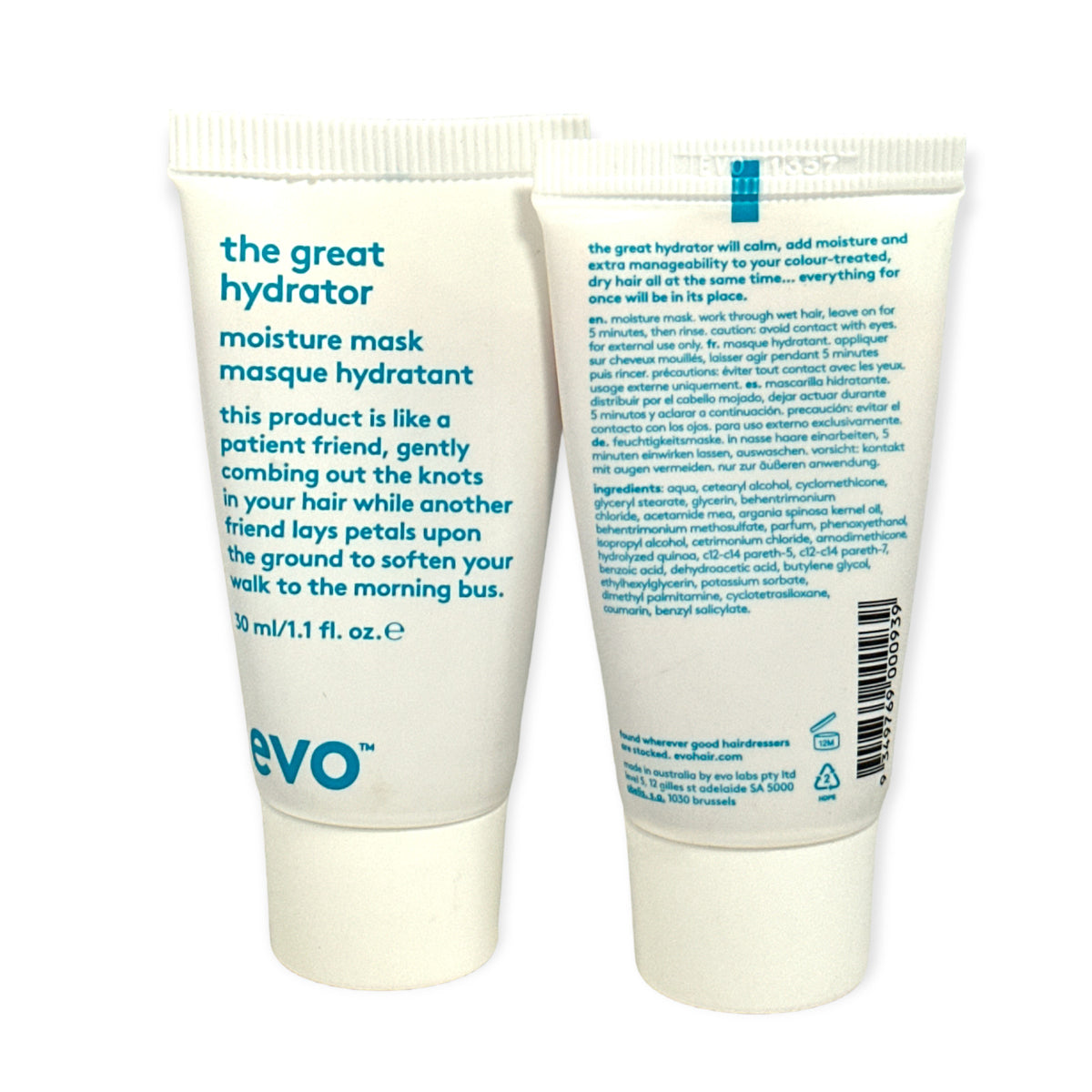 EVO The Great Hydrator Moisture Mask 30ml - Duo Pack