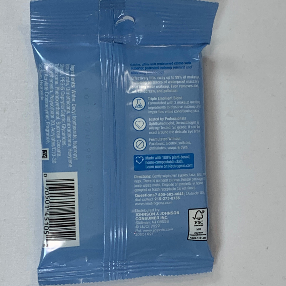 Makeup Remover & Hydro Boost Face Wipes - Total 114 Cleansing Towelettes