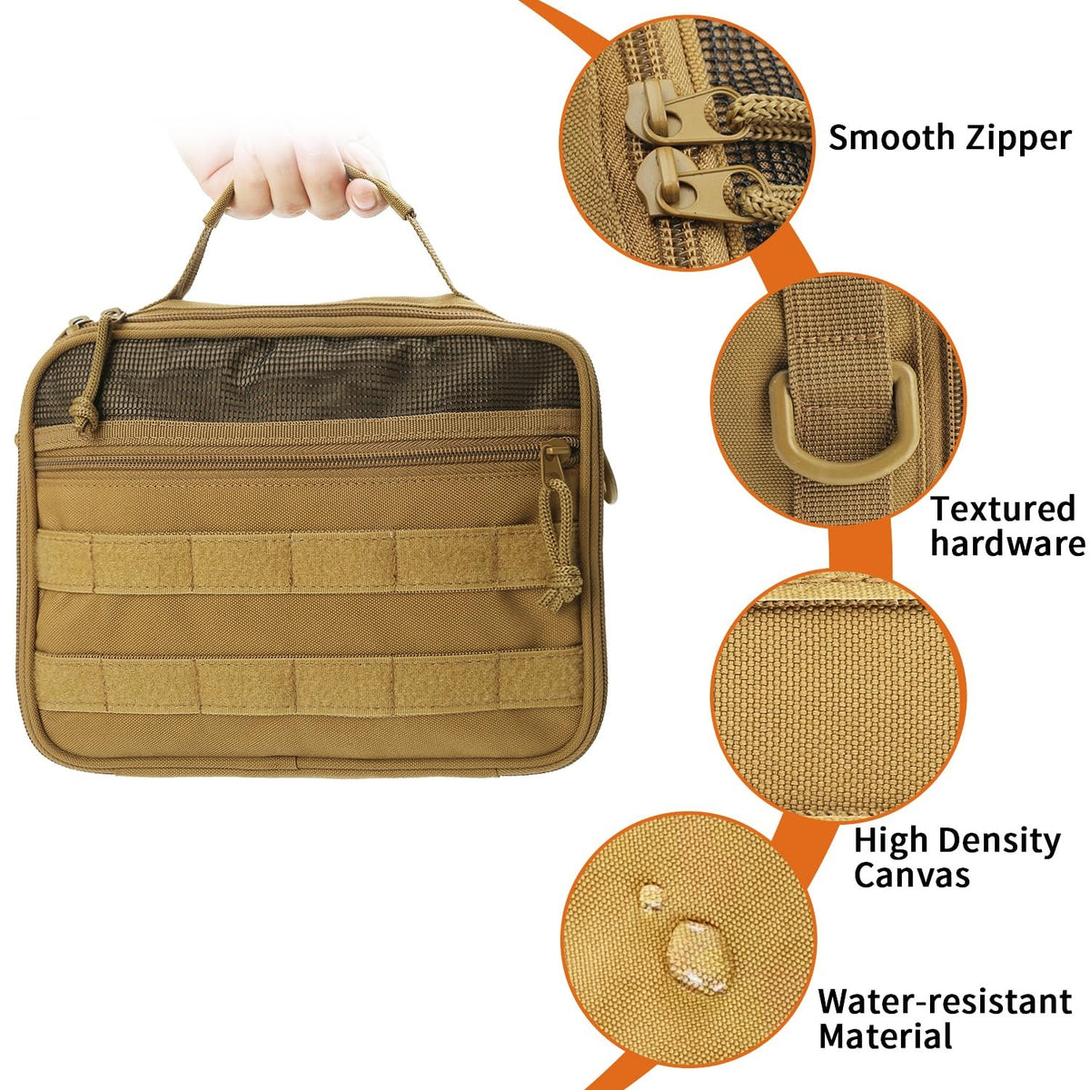 Men's Travel Toiletry Bag with Multiple Compartments & Hanging Design