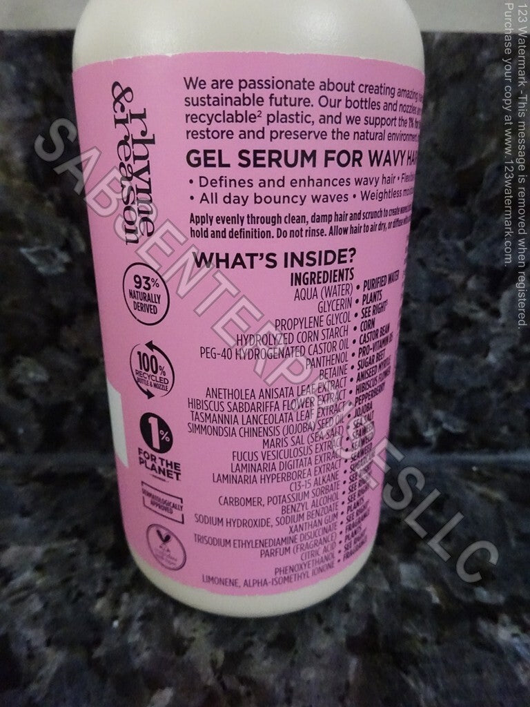Wave Revival Gel Serum for Wavy Hair - 6 Bottles, 6.76 Fl oz Each
