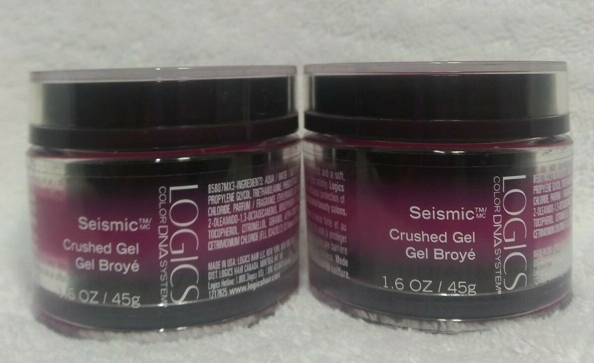 LOGICS Color DNA Crushed Gel Hair Styling - 1.6 oz (2 Pack)