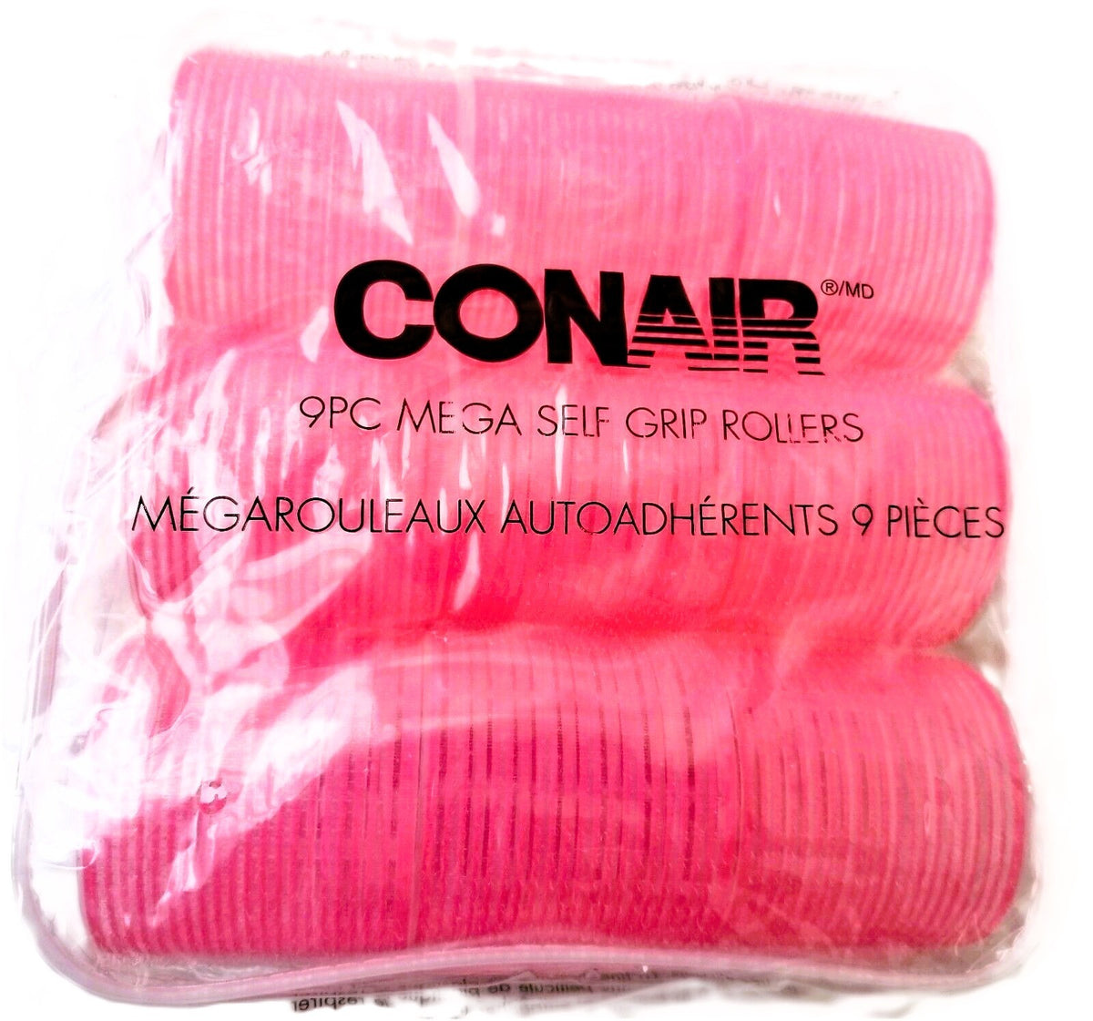 Heatless Jumbo Hair Curlers Set - 9 Self-Grip Rollers for Voluminous Long Hairstyles