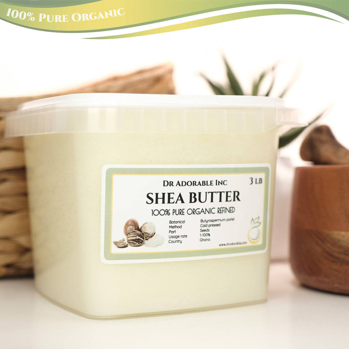 Organic Shea Butter - Pure Refined Natural Moisturizer