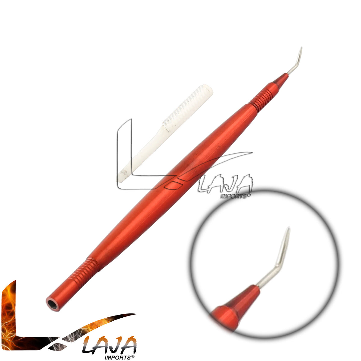 Eyelash Lift Separator Tool with Comb - Red Stainless Steel Eyelash Separator