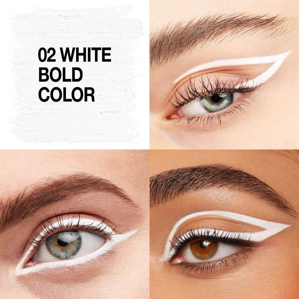 White Eyeliner Pencil - Waterproof, Long-Lasting Eye Makeup Tool