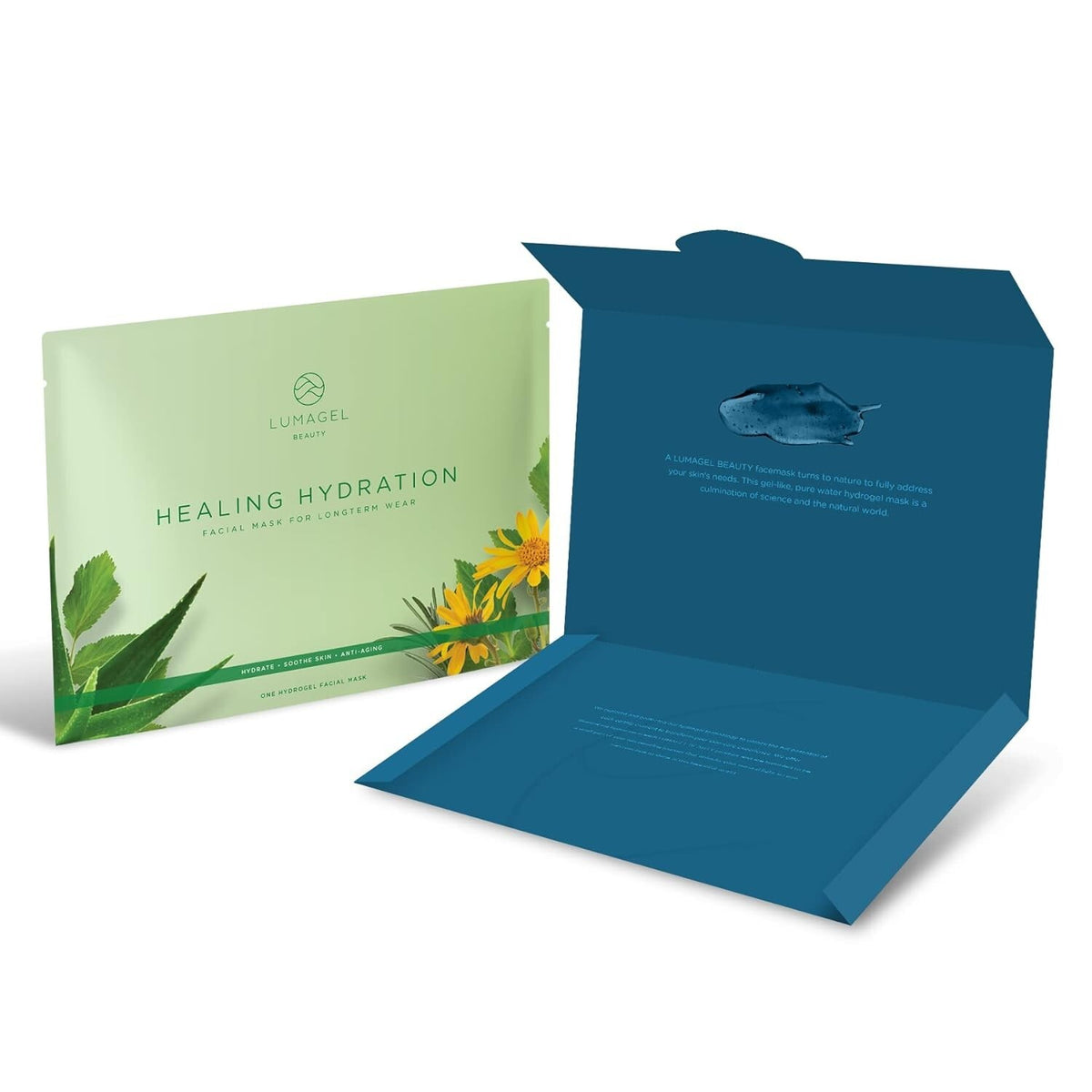 Hydrating Facial Sheet Mask with Arnica Aloe Hyaluronic Acid - 12 Pack
