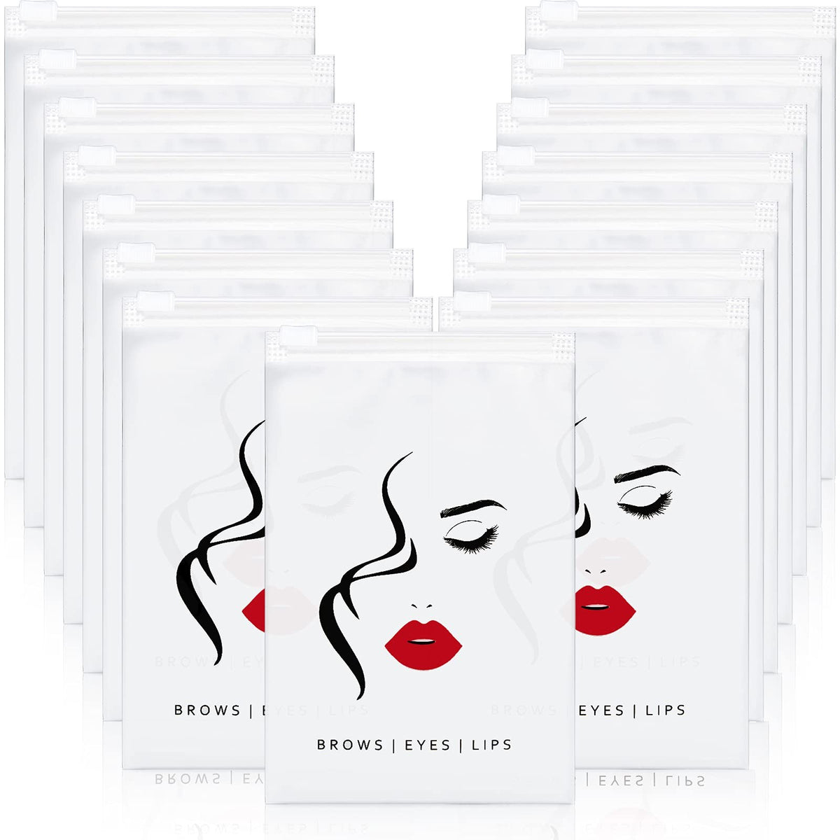 Transparent Eyebrow Microblading Aftercare Bags - 100 Pack