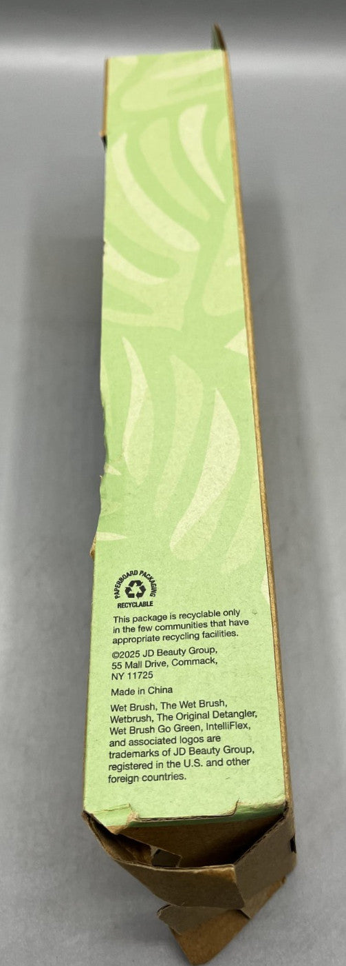 Wet Brush Go Green Paddle Detangler Hair Brush Lavender - New Damaged Box