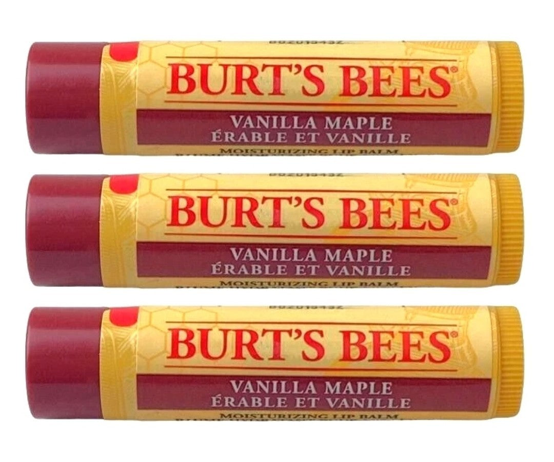 3 Pack Vanilla Maple Lip Balm Set - Moisturizing & Limited Edition