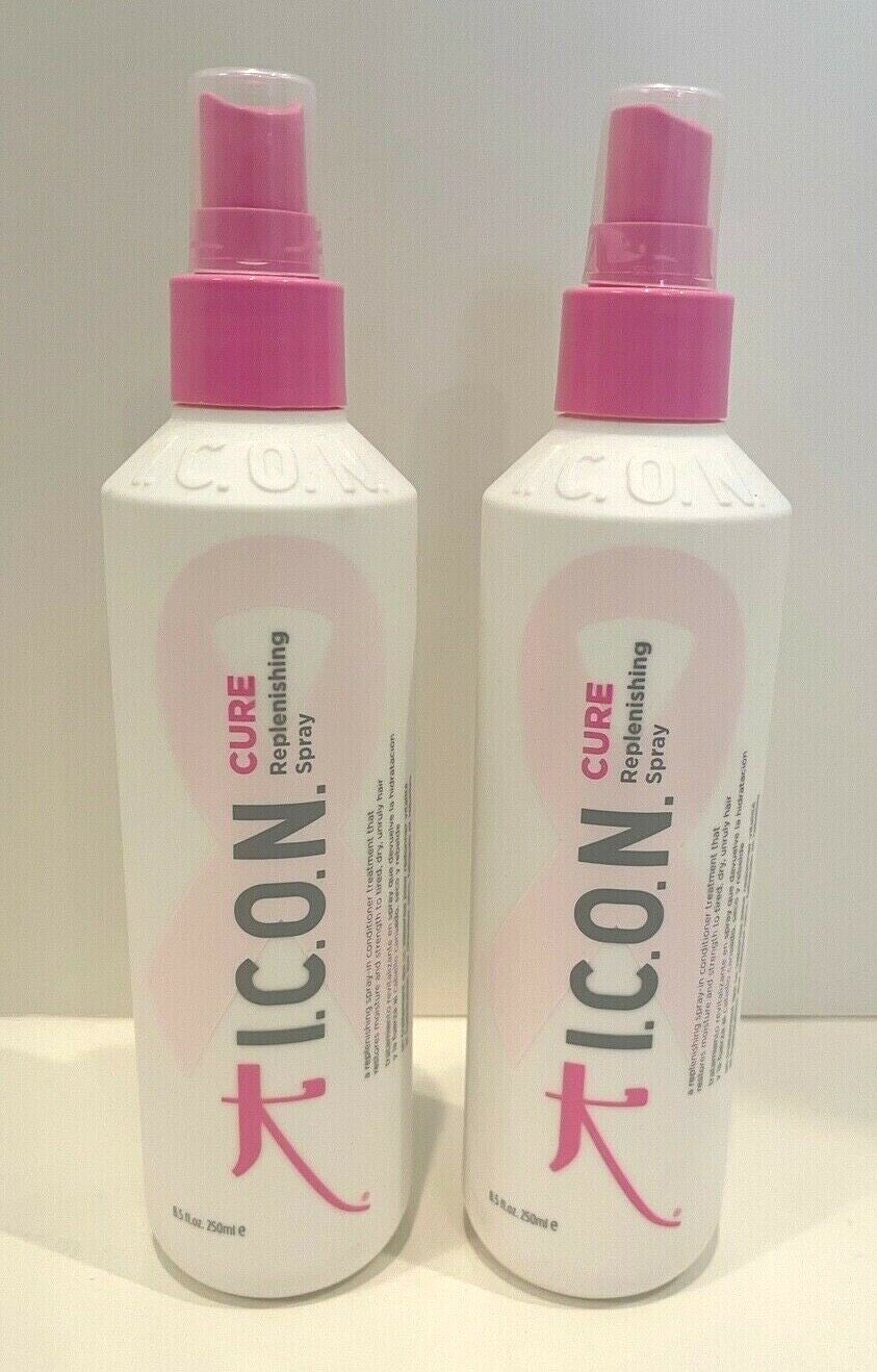 I.C.O.N. Cure Replenishing Hair Spray Pack of 2 - Moisturizing & Strengthening