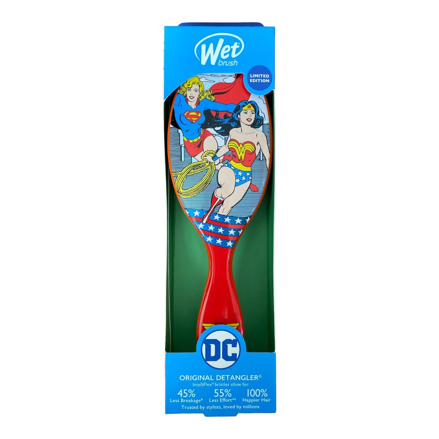Limited Edition DC Heroes Supergirl & Wonder Woman Detangling Hair Brush