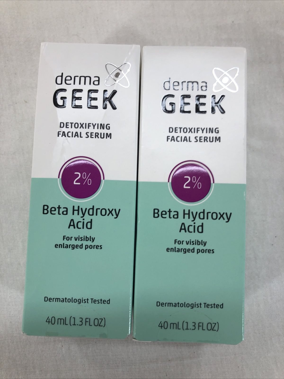 2-Pack Facial Serum with 2% Beta Hydroxy Acid - Clear Skin Treatment