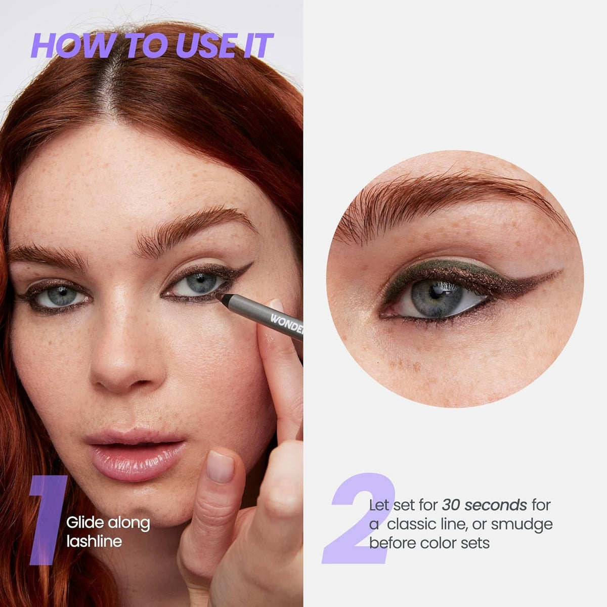 Longwear Waterproof Eyeliner Pencil - Smudge Proof Deep Black