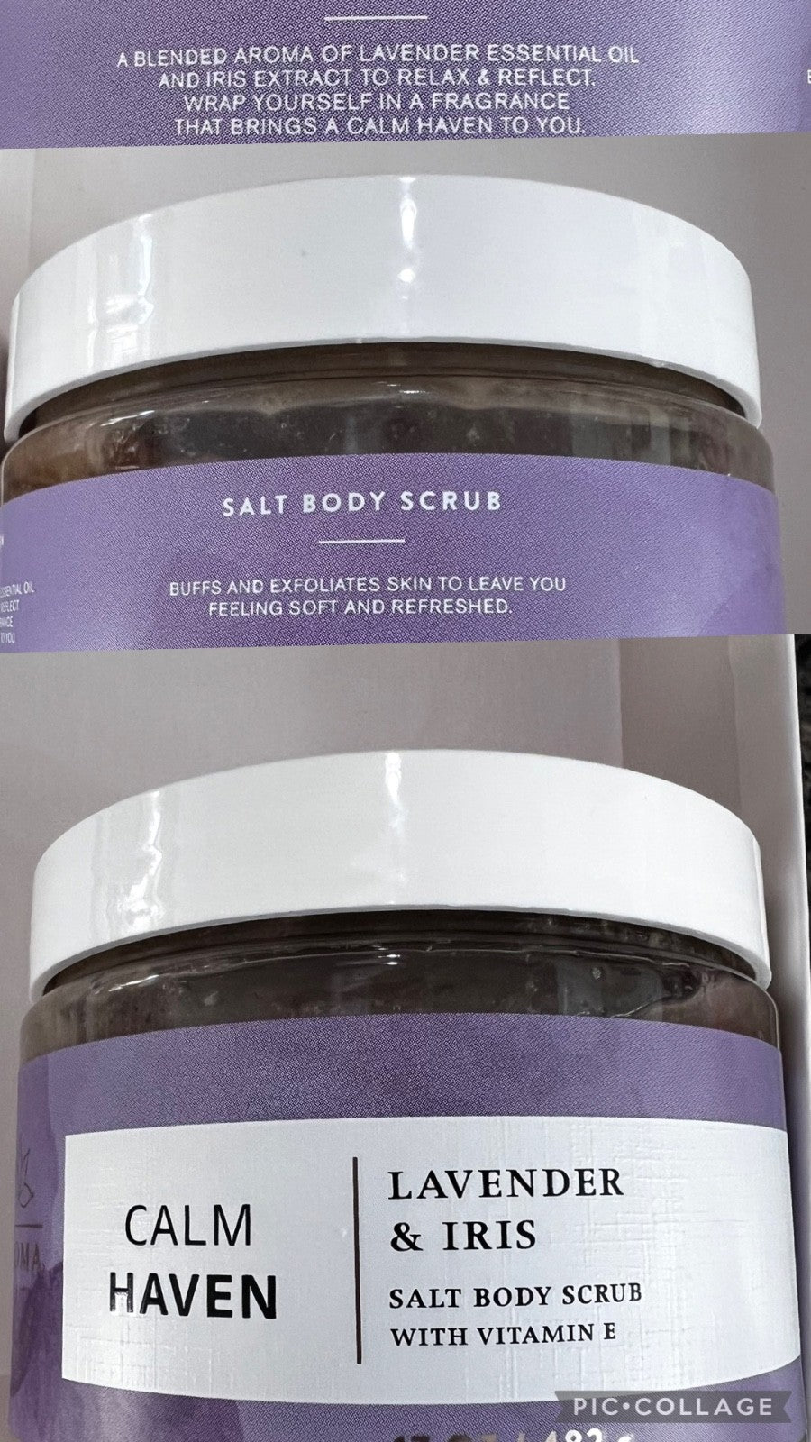 Bath & Body Works Aromatherapy Salt Scrub 17 oz With Vitamin E You