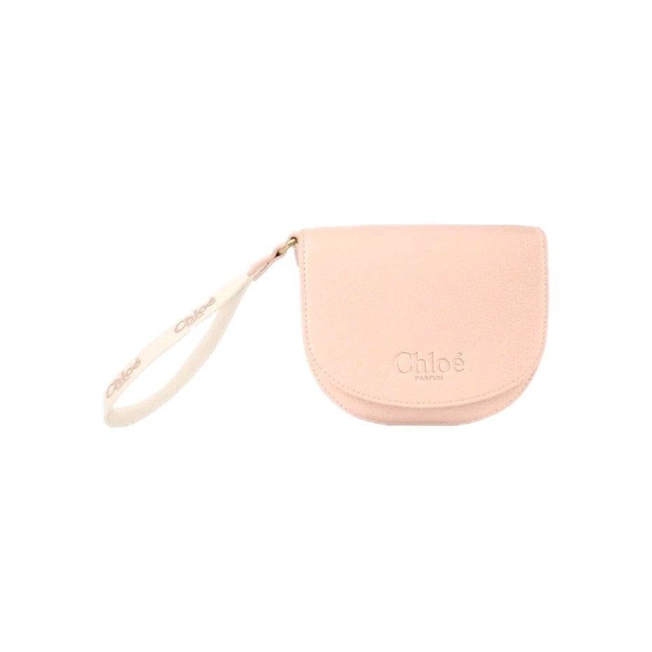 Chloe Parfum Cream Beige Cosmetic Makeup Bag Small Clutch Travel Pouch