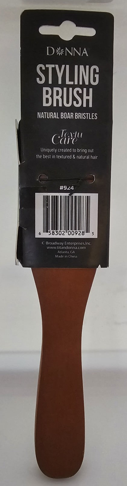 Boar Bristle Hair Brush - Narrow, Professional Styling Tool