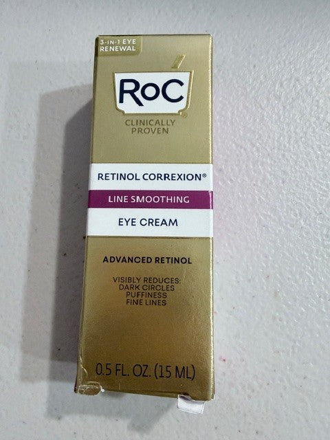 RoC Retinol Eye Cream for Fine Lines Dark Circles & Puffiness 0.5 fl oz