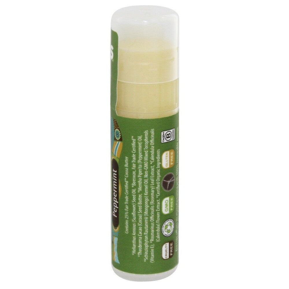 Organic Peppermint Lip Balm with Mongongo Oil & Cocoa Butter - 0.25 Ounces